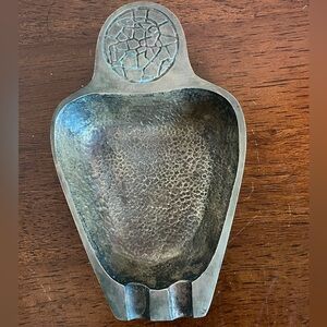 MCM Handcrafted Metal Ashtray made in Israel Stamped